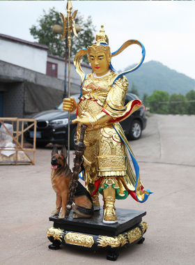 寺庙杨戬摆件居家供奉二郎神佛像