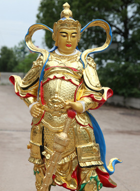 寺庙伽蓝菩萨韦陀关公树脂佛像