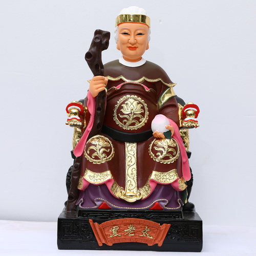 供奉烟斗彩绘黑老太太神像 黑老太黑妈妈像胡三太爷太奶 树脂佛像 - 图3