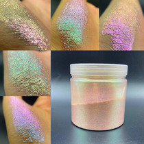 Medecor with half-partial transparent psychedey coloured dragon pearlescent powder with high brightness high light color makeup with pearlescent pigment 10 gr bottled