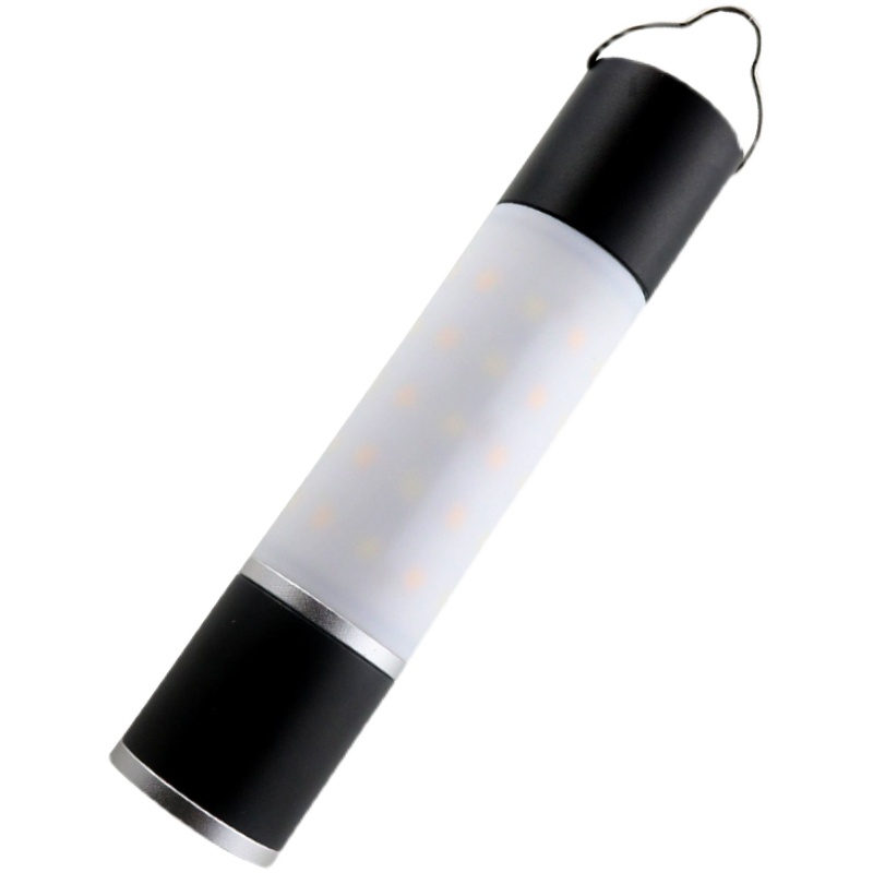 露营手电筒白光照明USB接口充电暖黄光侧灯伸缩变焦 T6灯珠带挂钩 - 图3