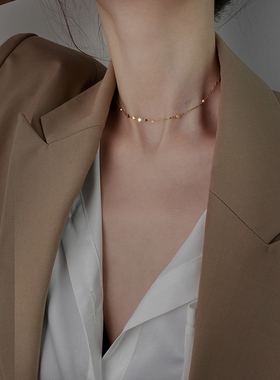 925纯银项链女配饰短款