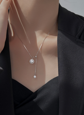 银奥925银女施家珍珠项链