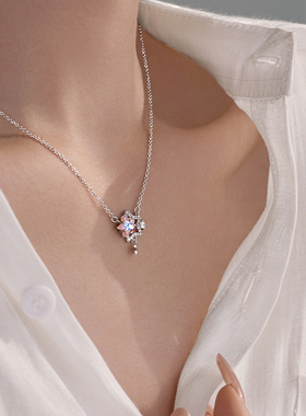 银奥999足银十字链女生项链