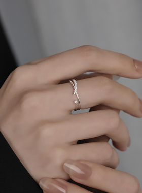 925银麦穗锆石戒指女2025爆款