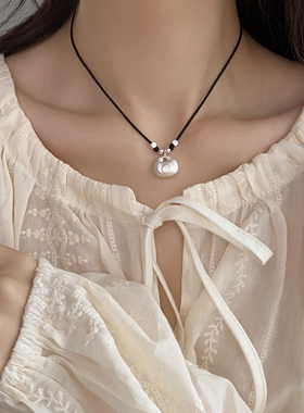 银奥999纯银女款实心小胖福项链