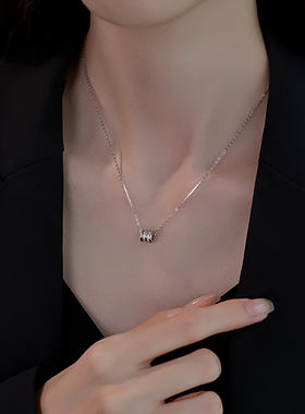 银奥女999纯银小蛮腰项链