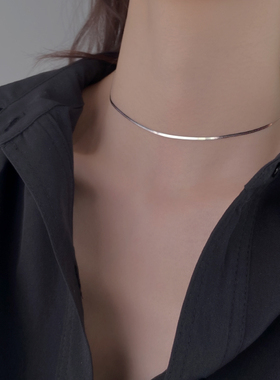 925纯银项链女锁骨INS冷淡风