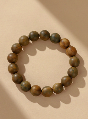 银奥女复古檀香木手串