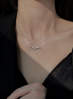 银奥999竹节项链十字链女生项链