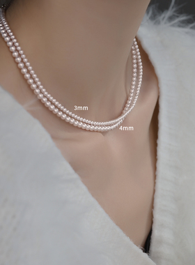 925银曼塔紫珠项链女2025叠戴