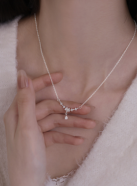 爆款999足银水滴吊坠高级感