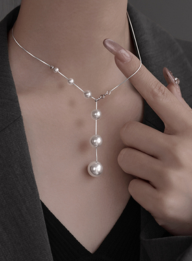 银奥925银施家珍珠项链