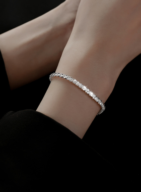 925纯银满天星手链女小众设计感波光粼粼素链轻奢精致冷淡风手串