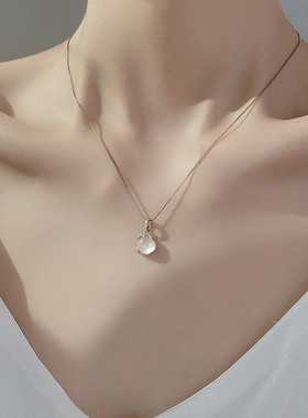 925纯银项链银奥玉髓女