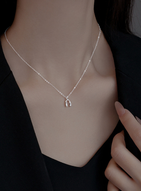 银奥925女款许愿骨项链