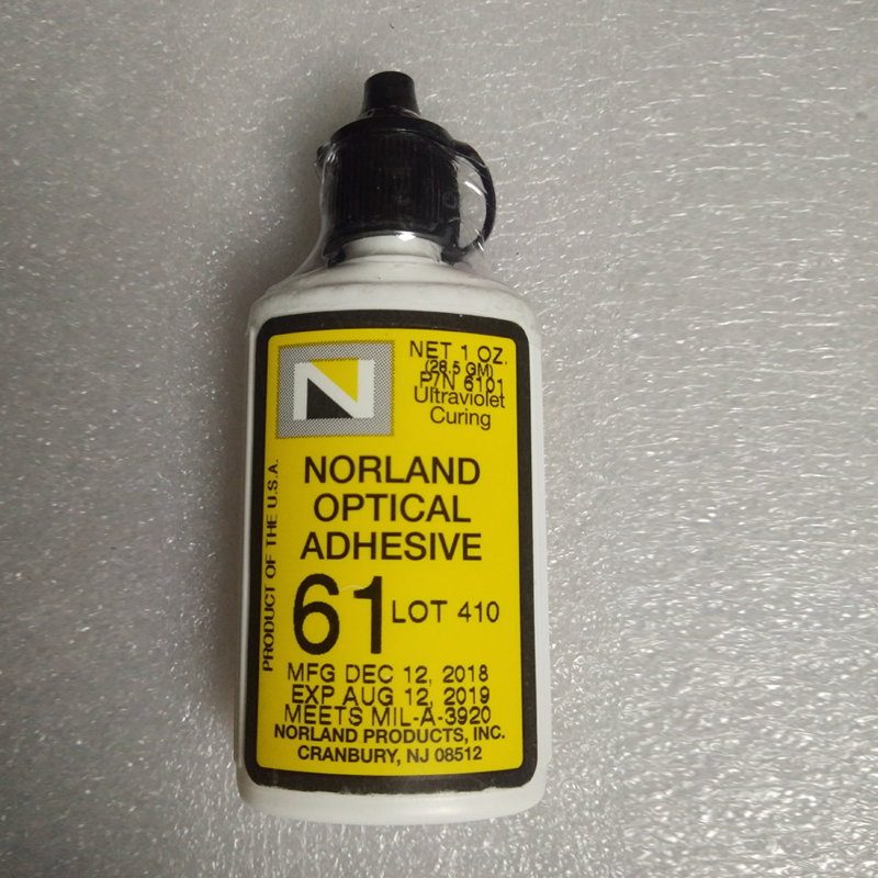 28G美國Norland 透明玻璃光學膠 透明UV紫外線膠水無影膠水NOA61