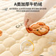 Class A antibacterial milk fleece mattress pad for warmth