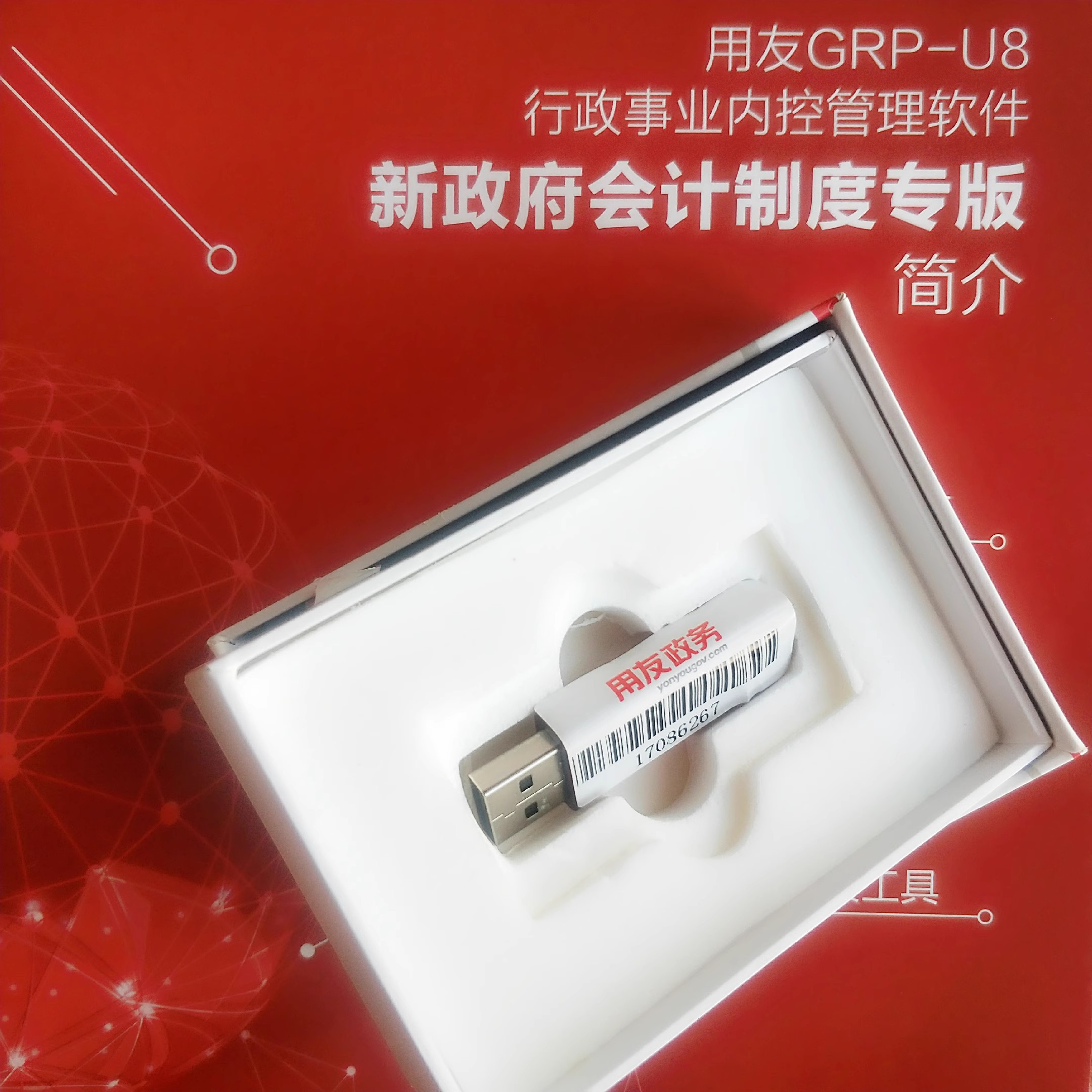 正版用友政务GRP-U8 B版行政事业单位财务管理凭证报表软件加密狗 - 图0