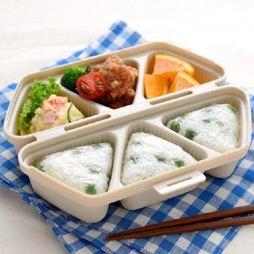 正惠6格三角饭团盒饭团模具一次性可做6个也可当便当用的饭团盒 - 图0