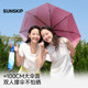 SUNSKIP Palette Titanium Silver Sunscreen Umbrella Anti-UV Umbrella Sun Umbrella Rain or Shine Folding Parasol for Women
