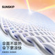 SUNSKIP flagship series carbon fiber double-layer titanium silver sun umbrella, anti-UV parasol, straight handle sun umbrella for women
