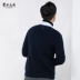 Ordos đầu mùa thu cổ chữ V đôi kinh doanh áo len cashmere nam - Áo len Cashmere