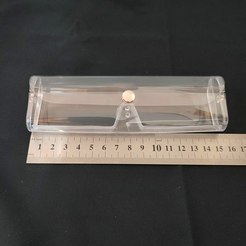透明老花眼镜盒塑料近视镜盒轻便携老花眼睛盒男女收纳盒墨镜轻便 - 图0