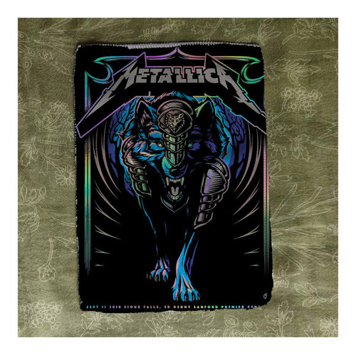 金属乐队印花柔软桃皮绒布贴多用途摇滚朋克diy remake需线缝 - 图1