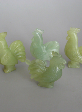 摆件玉石龙蛇风水生肖鼠