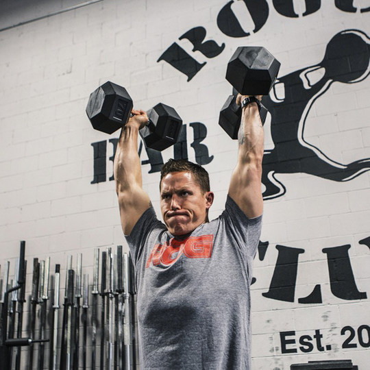 Classic hexagonal rubberized fixed gym dumbbells