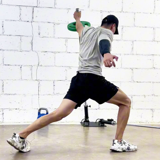 Barbell core training single and double barrel deadlift gun mount mine