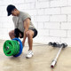 Barbell core training single and double barrel deadlift gun mount mine
