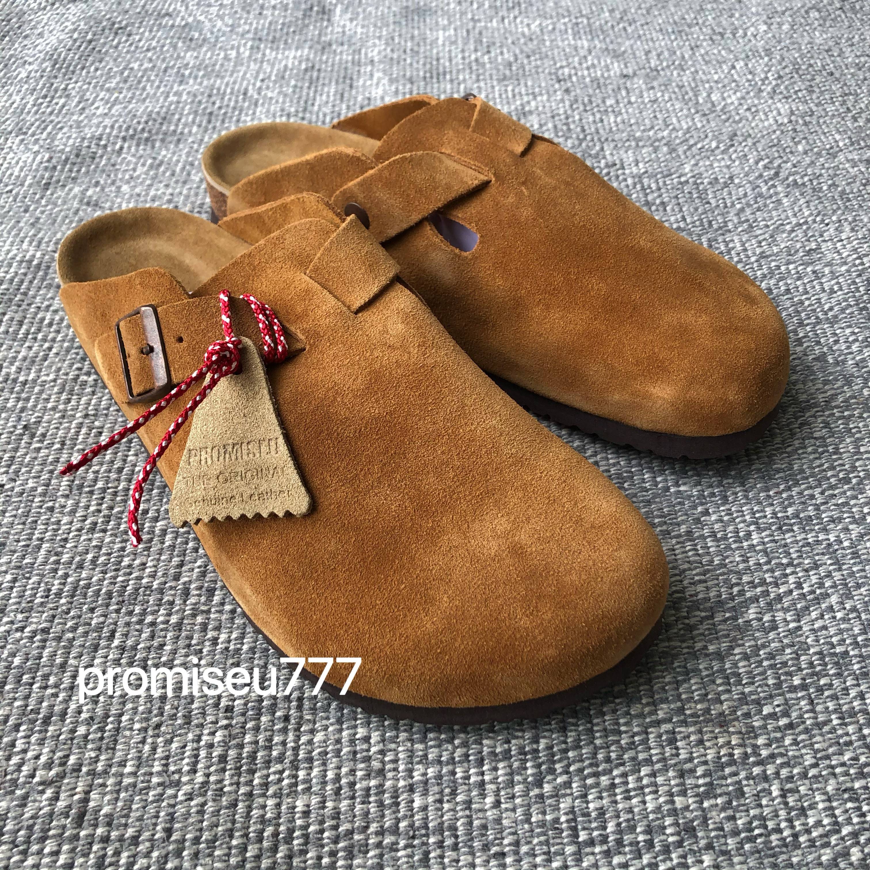 promiseu777 23aw勃肯鞋复古潮流软木底平底休闲百搭纯色包头拖鞋,淘宝优惠券,粉丝福利购,淘宝优惠卷
