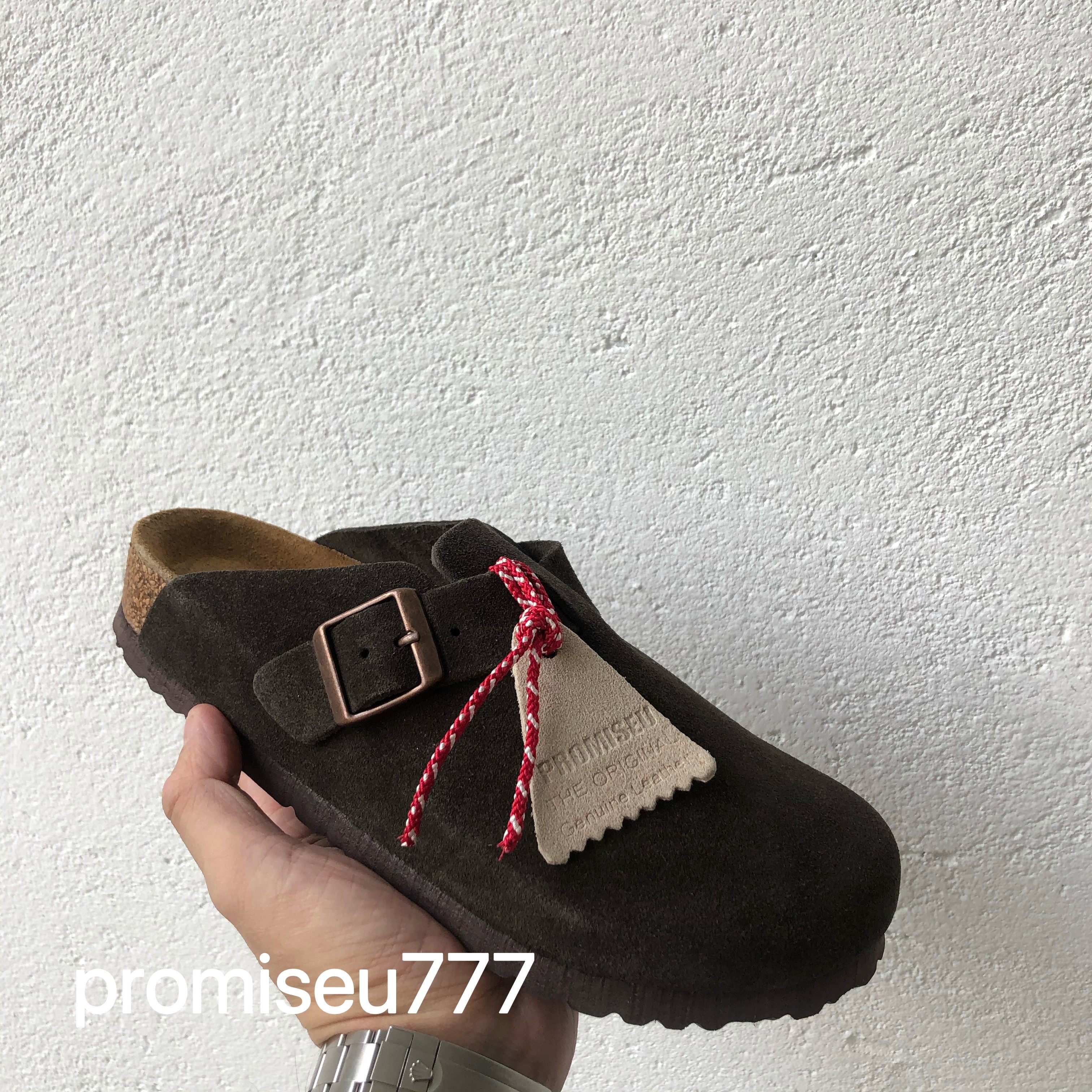 promiseu777 23aw勃肯鞋复古潮流软木底平底休闲百搭纯色包头拖鞋,淘宝优惠券,粉丝福利购,淘宝优惠卷