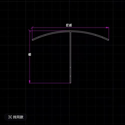 铝合金型材转角门窗包边圆弧T形87 60系列异型窗灰色专用转角 - 图0