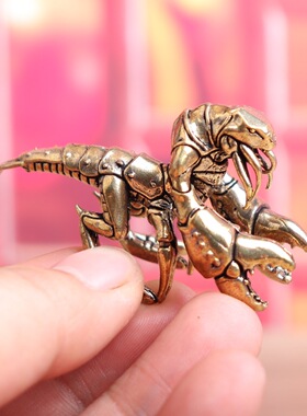 纯黄铜龙虾摆件居家办公桌面摆件保护环境战斗龙虾工艺品