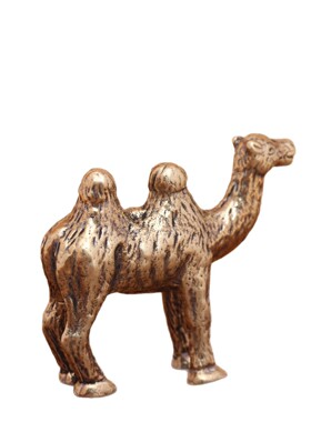 创意手工黄铜复古小摆件礼物希望之星负重前行实心古铜工艺品