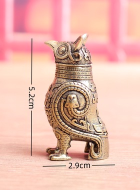 青铜器摆件商代妇好鸮尊仿古工艺礼品文创中式家居装饰