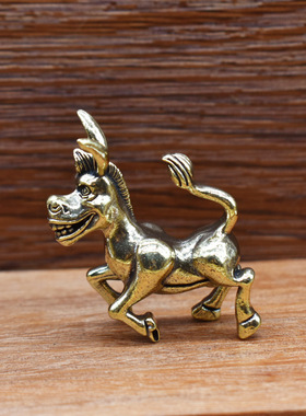 朴器小摆件桌面手把件生肖羊老山羊茶道茶宠装饰品造景礼品工艺品