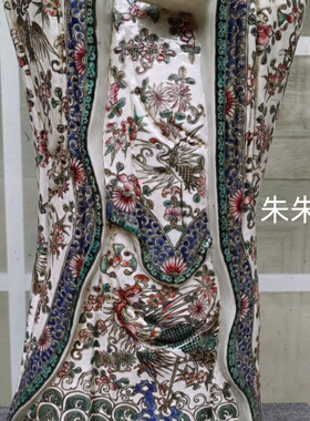 仿民国陶瓷观音菩萨佛像家用供奉站地净瓶观世音观音神像摆件收藏