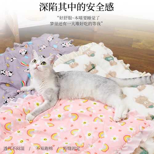 四季通用猫床垫猫咪踩奶垫猫猫睡觉宠物猫窝垫子冬天保暖狗窝床垫 - 图1