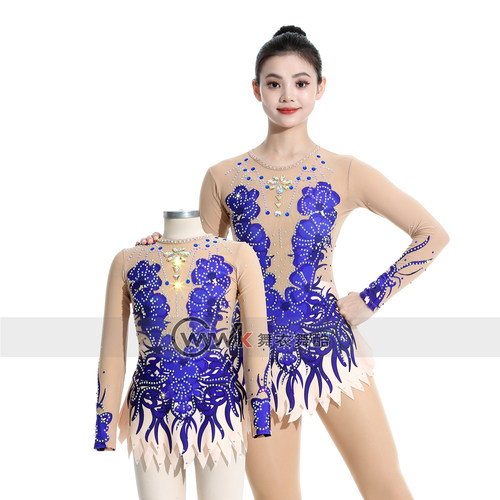 舞衣舞酷艺术体操服表演比赛儿童花式球操定制演出专业定制服 - 图2