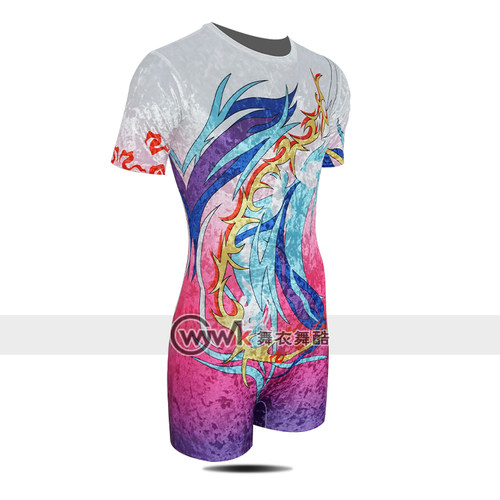 舞衣舞酷竞技体操服健美操服技巧比赛儿童训练艺考男专业表演定制 - 图1