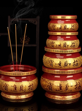 古木堂家用供佛陶瓷香炉线香礼佛