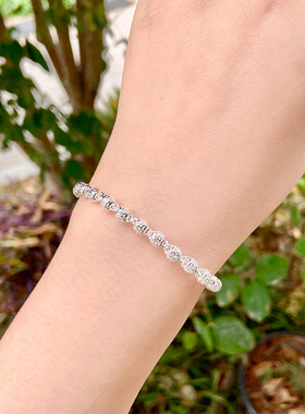 999纯银圆珠钱币转运珠手链女生小众设计2022年新款轻奢闺蜜礼物