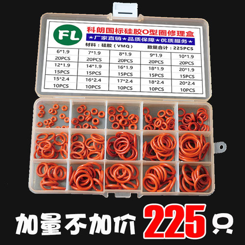 【批发价优】线径1-5mm丁晴圈防水圈o型密封圈修理盒氟圈橡胶垫圈 - 图0