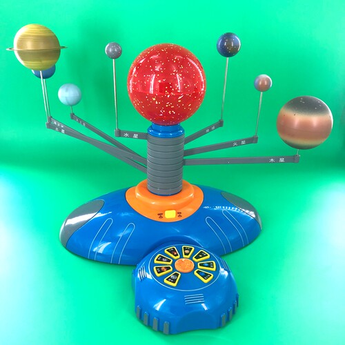 九大行星太阳系模型3d立体旋转电动八大行星教学科普玩具天体仪 - 图1
