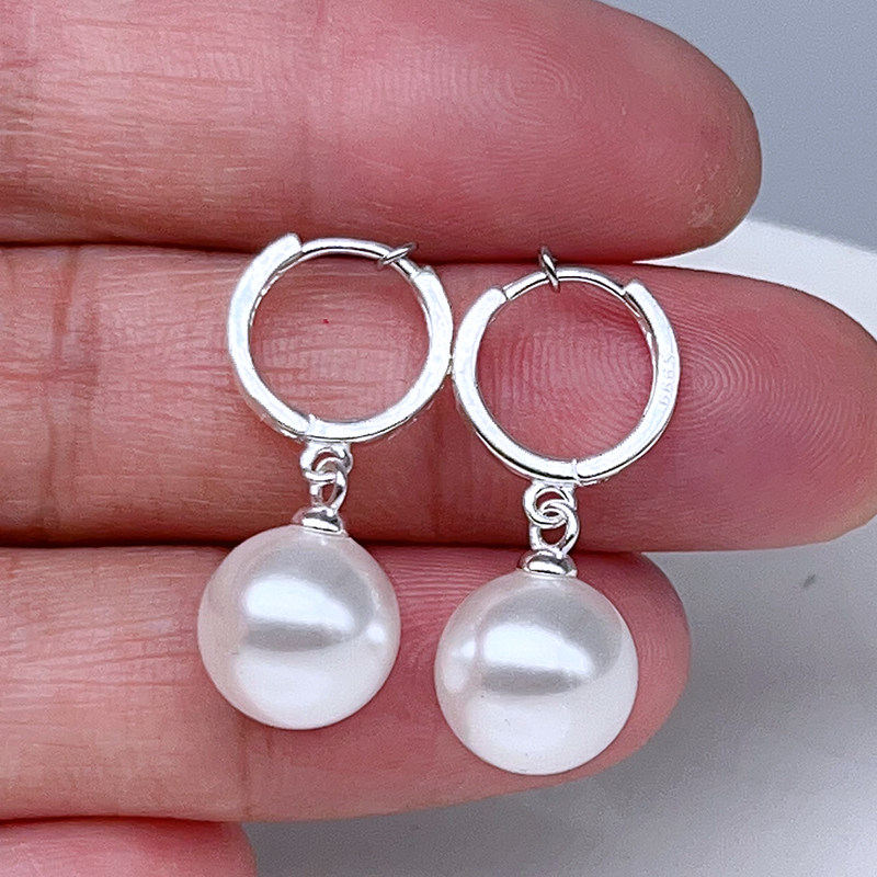 足银s999纯银珍珠耳环女2025新款爆款高级感时尚耳坠气质百搭耳饰,淘宝优惠券,粉丝福利购,淘宝优惠卷