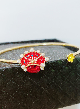 开口刀马旦花朵时尚风首饰品手链